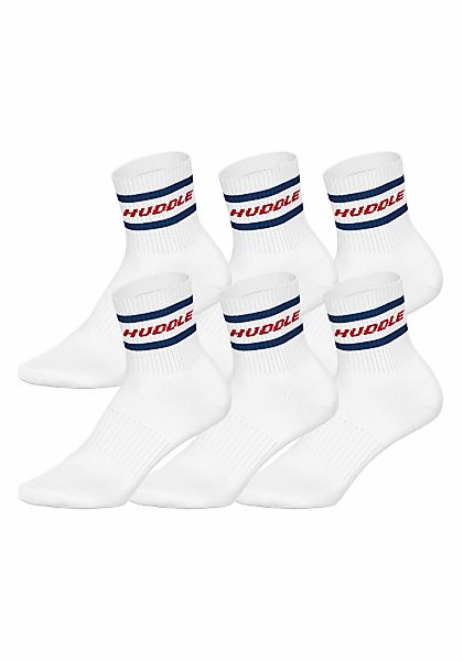HUDDLE Kurzsocken "Socken HUDDLE 6pk Short Crew Socks Stripe 6er Pack" 6 Pa günstig online kaufen