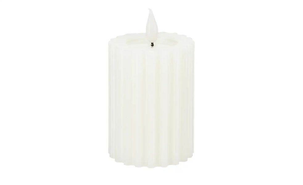 HOME STORY LED Kerze   ¦ weiß ¦ Wachs,Kunststoff ¦ Maße (cm): H: 13  Ø: 7.5 günstig online kaufen