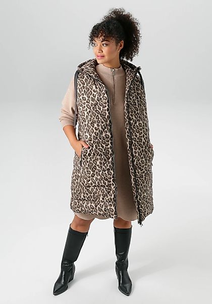 Aniston PLUS Steppweste im aktuellen Leoprint günstig online kaufen