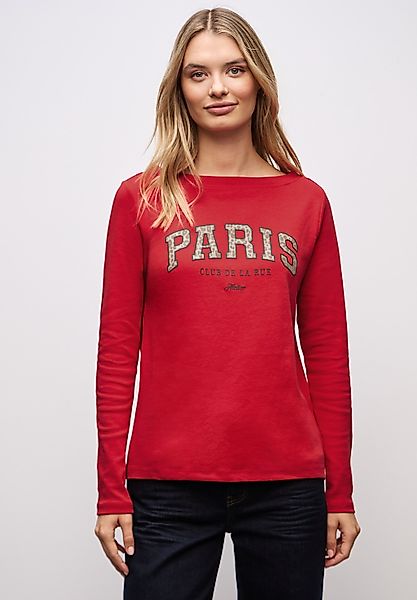 STREET ONE Langarmshirt aus reiner Baumwolle günstig online kaufen