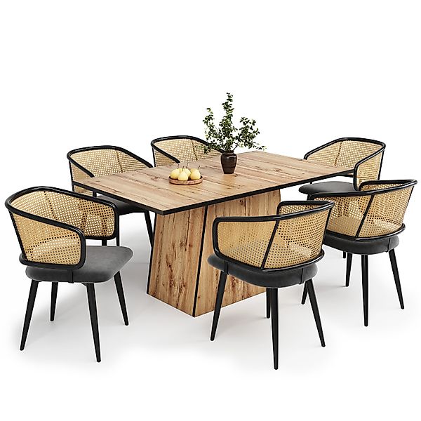 HAUSS SPOLE Esszimmerstuhl 6 Stühle mit günstig online kaufen