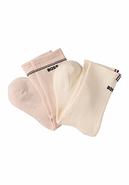 BOSS Socken "2P QS Iconic CC W", (Packung, 2 Paar, 2er), mit BOSS-Logoschri günstig online kaufen