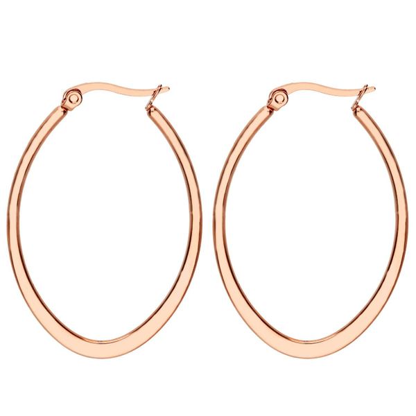 LÖB Paar Creolen Edelstahl 18K Roségold günstig online kaufen