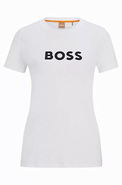 BOSS T-Shirt Elogo mit Kontrast-Logo (1-tlg) günstig online kaufen