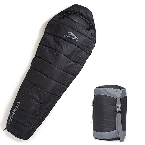 Steinwood Mumienschlafsack koppelbar extra breit 3-4 günstig online kaufen