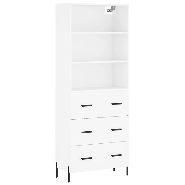 vidaXL Highboard Weiß 69,5x34x180 cm Holzwerkstoff 3189389 günstig online kaufen