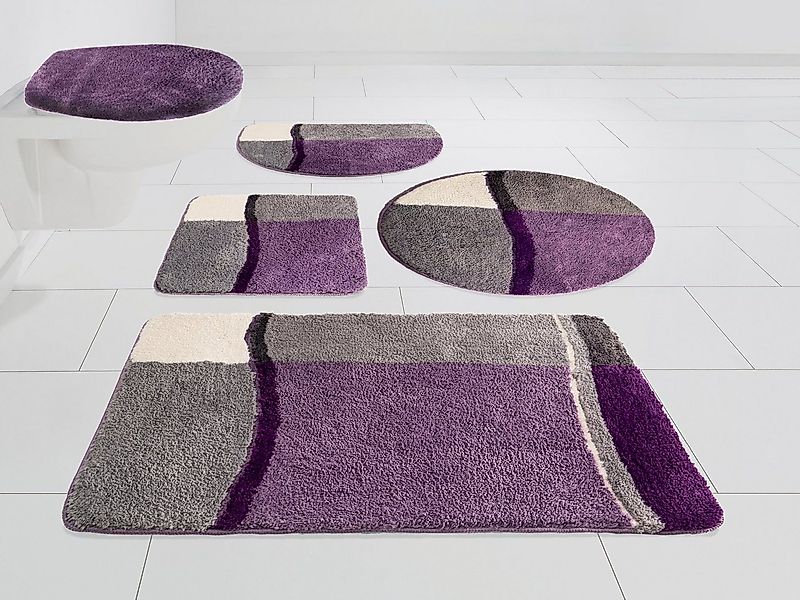 my home Badematte Belio, Badvorleger, Badezimmer Teppich, Höhe 20 mm, rutsc günstig online kaufen