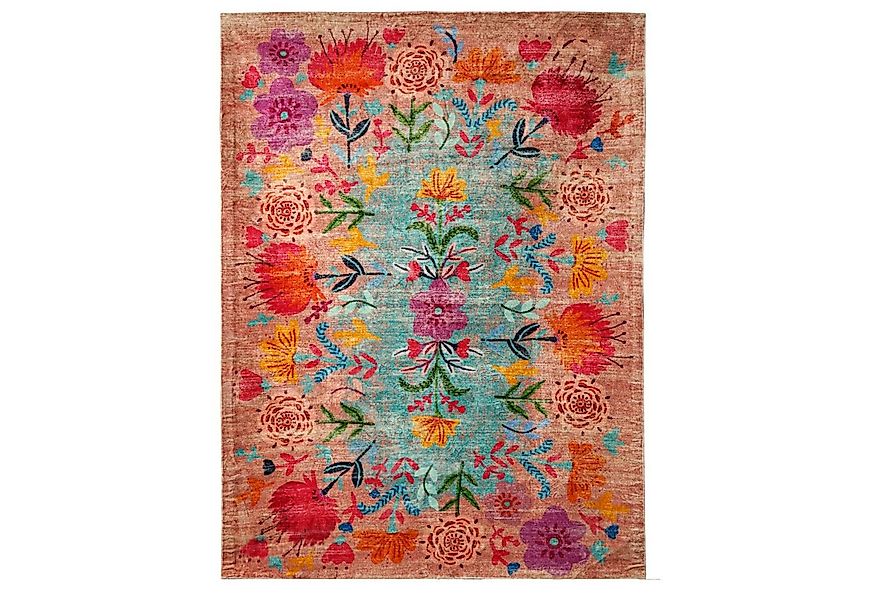 Vintagehaus Teppich Vintage Boho Teppich Blume 160 x 230 cm günstig online kaufen