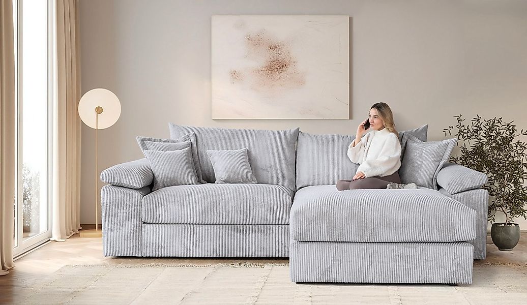 Home affaire Ecksofa "Soft&Cosy XXL L-Form - Breite 303 cm", Mega-Sofa, Cor günstig online kaufen