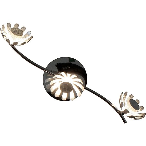 Luce Design LED-Deckenleuchte Bloom-Spots 9022-3 SI 3-flammig Silber Ø 10 c günstig online kaufen