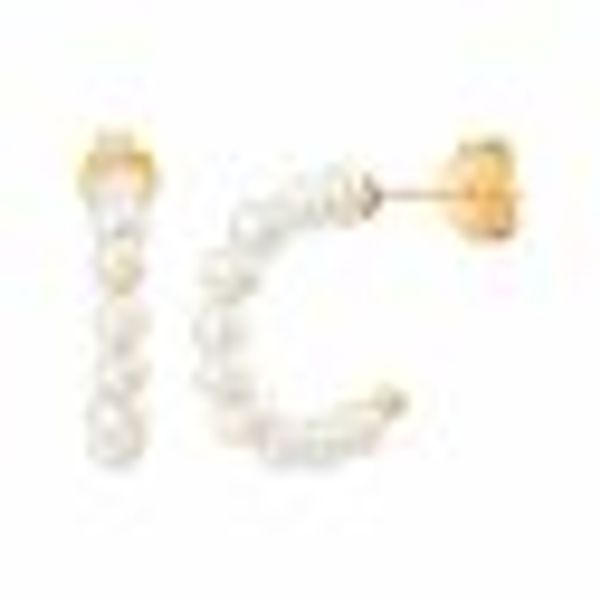 Creolen 925 Silber vergoldet Perlen günstig online kaufen