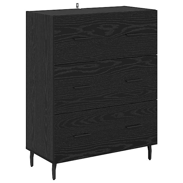 vidaXL Sideboard mit Schubladen Schwarz Eichen-Optik 69,5 x 34 x 90 cm 8815 günstig online kaufen