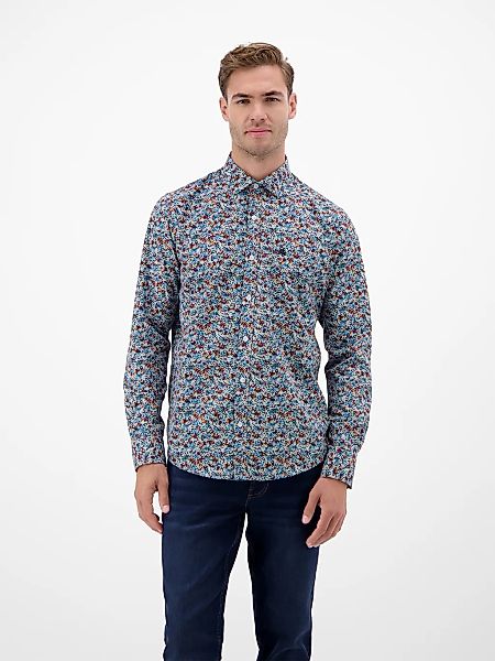 LERROS Langarmhemd, mit grafischem Muster günstig online kaufen