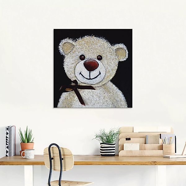 Artland Glasbild "Teddybär", Spielzeuge, (1 St.) günstig online kaufen