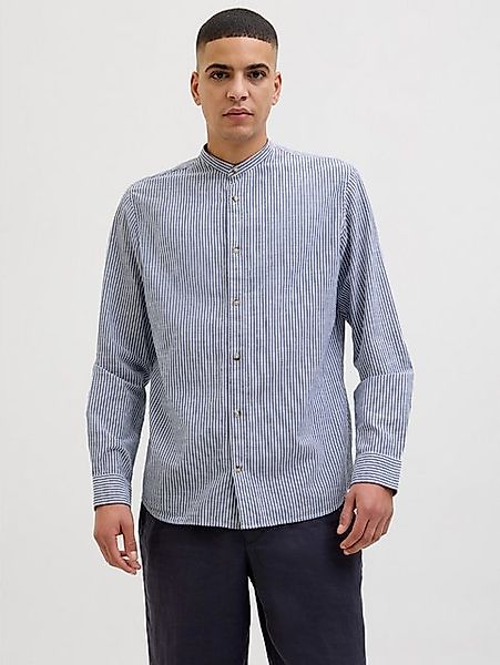 Jack & Jones Langarmhemd JJESUMMER BAND SHIRT LS SN mit Bandkragen günstig online kaufen
