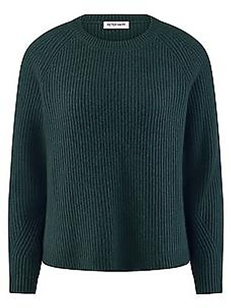 Rundhals-Pullover Kaschmir Peter Hahn grün günstig online kaufen