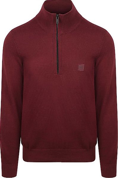 BOSS Kanobix Half Zip Pullover Bordeaux - Größe 3XL günstig online kaufen