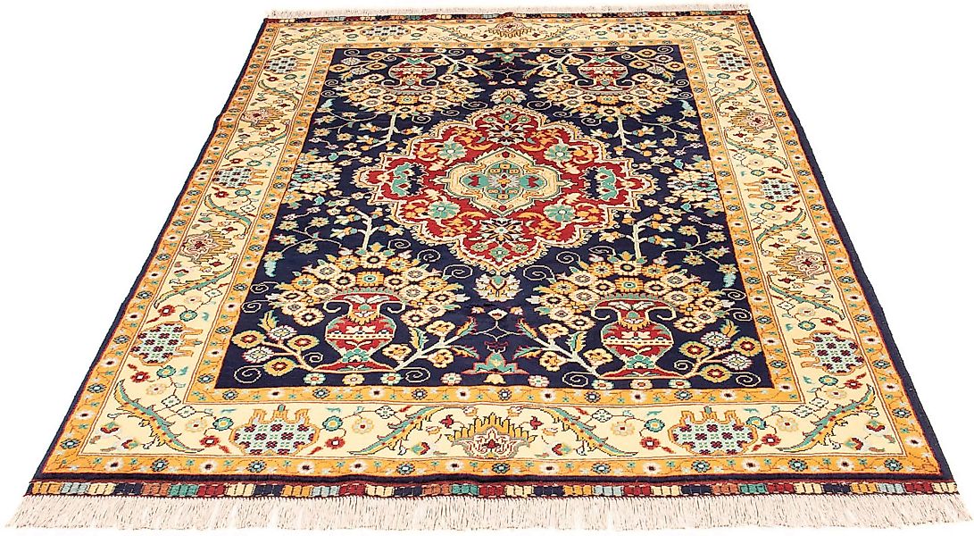 morgenland Orientteppich »Afghan - 213 x 151 cm - dunkelblau«, rechteckig, günstig online kaufen