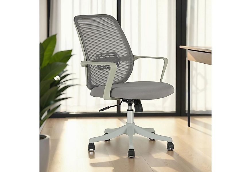 IDIMEX Drehstuhl MOLLIS, Ergonomischer Bürodrehstuhl mit Armlehnen & Mesh B günstig online kaufen