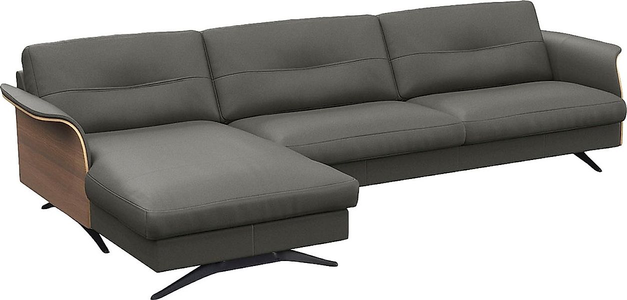 FLEXLUX Ecksofa »Glow, super bequem durch hochwertigem Sitzaufbau mit Feder günstig online kaufen