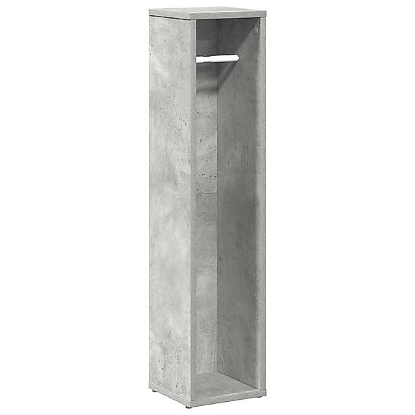 vidaXL Badezimmer-Set Badezimmerschrank mit Rollenhalter Betongrau günstig online kaufen