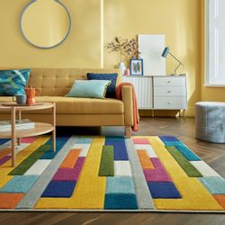 FLAIR RUGS Teppich "Spectrum" rechteckig 8 mm Höhe Handgeschnitzt Teppich günstig online kaufen