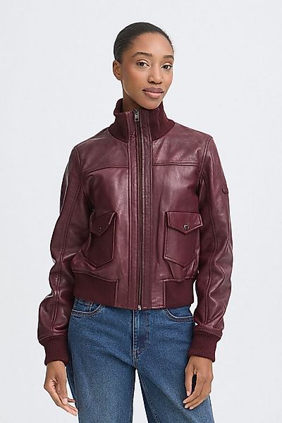 OXMO Lederjacke OXDenny Modische Echtlederjacke im Piloten-Stil günstig online kaufen
