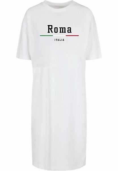 Merchcode Shirtkleid Merchcode Damen Ladies Roma Organic Oversized Slit Tee günstig online kaufen