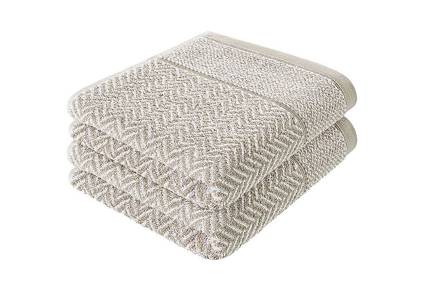 Herzbach Home Duschtücher Italiana 70x140 cm, (2-St), 500g/m², Premium-Qual günstig online kaufen
