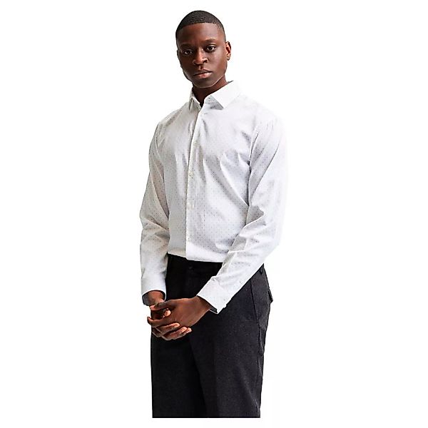 Selected Flex-park Slim Long Sleeve Shirt 3XL Bright White günstig online kaufen