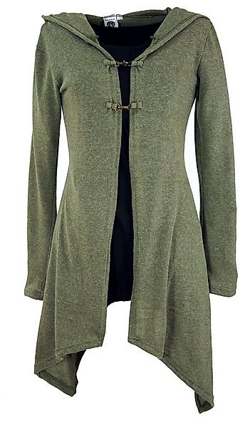 Guru-Shop Langjacke Lange Strickjacke, Strickmantel mit weiter.. günstig online kaufen