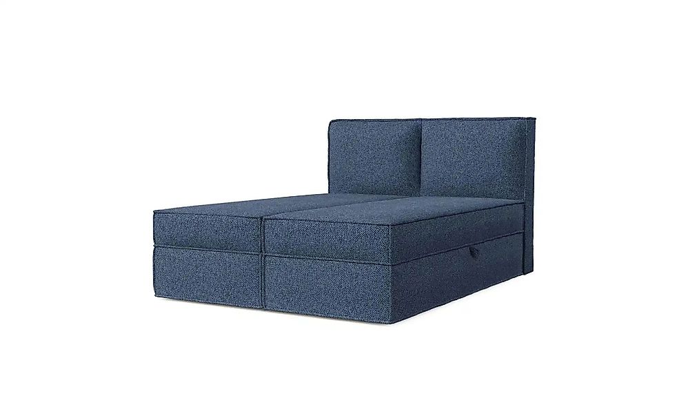 Boxspringbett   ¦ blau ¦ Maße (cm): B: 202 H: 103 Betten > Komfortbetten - günstig online kaufen