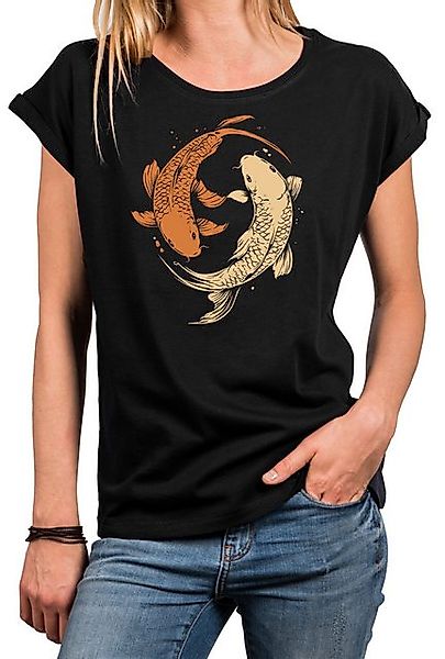 MAKAYA Yogashirt Damen Yin Yang Meditation Relax Shirt Hippie Outfit GYM To günstig online kaufen