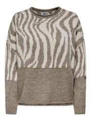 ONLY Rundhalspullover ONLJADE ANIMAL LS O-NECK günstig online kaufen