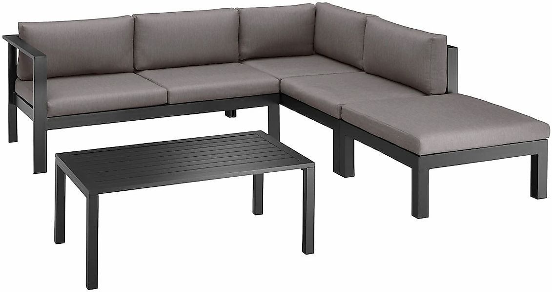 KONIFERA Gartenlounge-Set "Dubai" 14 Stk. tlg. Ecklounge, Tisch 100x59 cm, günstig online kaufen