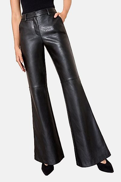 Friends Like These Lederhose Friends Like These Ausgestellte Hose, Kunstled günstig online kaufen