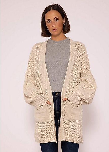 SASSYCLASSY Cardigan Oversize Strickjacke Damen aus weichem Grobstrick Läss günstig online kaufen