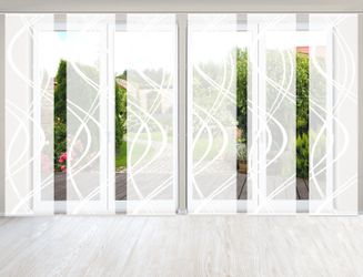 HOME WOHNIDEEN Schiebegardine "TIBERIO 6er SET" Paneelwagen 6 Stk. tlg. Sch günstig online kaufen