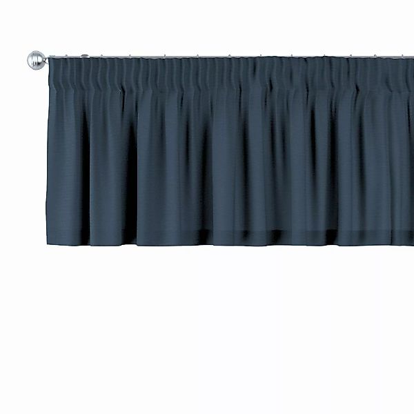 Kurzgardine mit Kräuselband, marinenblau, 260 x 40 cm, Quadro (136-04) günstig online kaufen