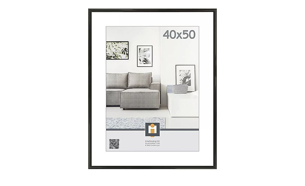 Kunststoffrahmen 40x50 cm - schwarz - Glas - 41 cm - 51 cm - 1,8 cm - Scont günstig online kaufen