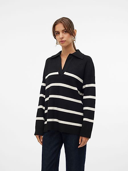 Vero Moda V-Ausschnitt-Pullover VMLUNA LS V-NECK günstig online kaufen