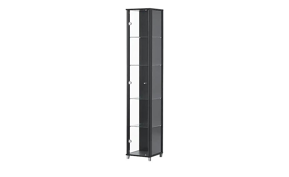 Vitrine  1-türig  BEN ¦ schwarz ¦ Maße (cm): B: 32 H: 172 T: 33.0 Schränke günstig online kaufen
