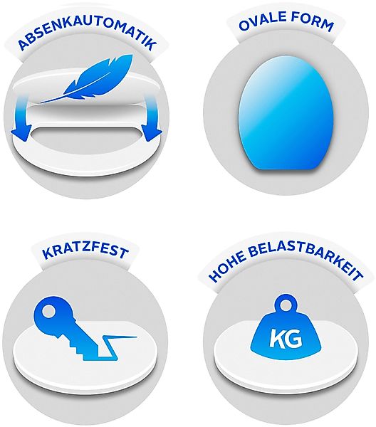 WENKO WC-Sitz Secura, aus Duroplast günstig online kaufen