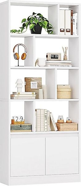 MSMASK Bücherregal Bücherschrank Hoch – 4 Ebenen + offenes Aufbewahrungsreg günstig online kaufen