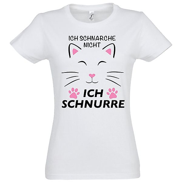 Youth Designz Print-Shirt Schnarchen Schnurren Katze günstig online kaufen