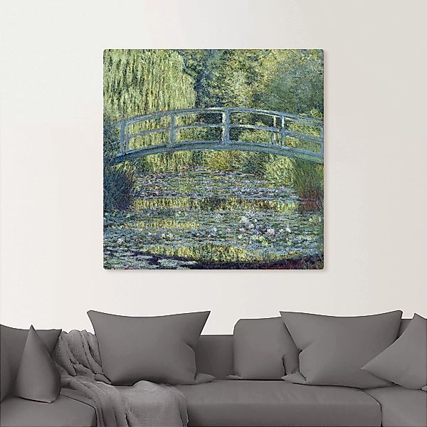 Artland Leinwandbild »Der Seerosenteich, Harmonie in Grün«, Gartenbilder, ( günstig online kaufen