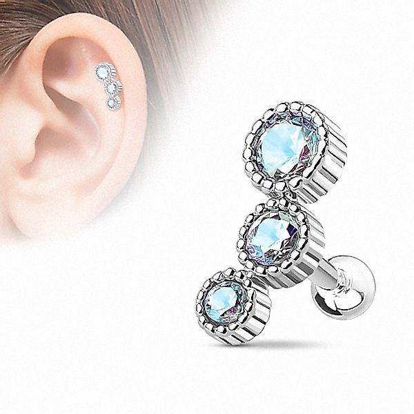 Taffstyle Piercing-Set Tragus Piercing mit 3 günstig online kaufen