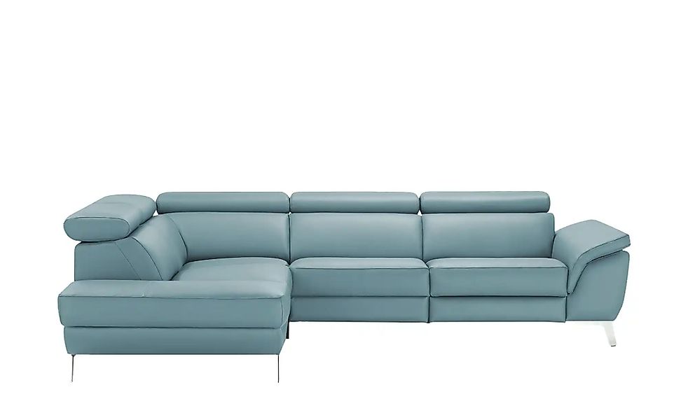 uno Ecksofa Leder  Dallas ¦ blau ¦ Maße (cm): B: 283 H: 74 T: 228 Polstermö günstig online kaufen