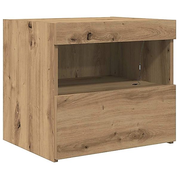 vidaXL Nachtschrank Eiche Handwerklich 50 x 40 x 45 cm Holzwerkstoff 862182 günstig online kaufen