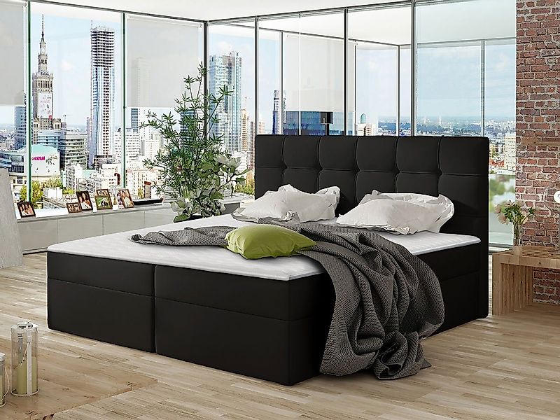 MIRJAN24 Boxspringbett Nele (Lattenrost, Kopfteil und Matratze + Topper), m günstig online kaufen
